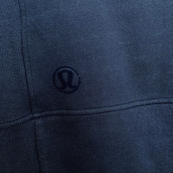 Lululemon Navy Scooba Pullover Velvet Detail 4 - Picture 4 of 7